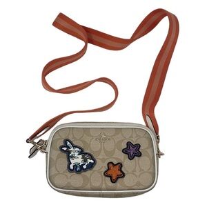Coach Bunny & Stars Varsity Patch Crossbody Bag